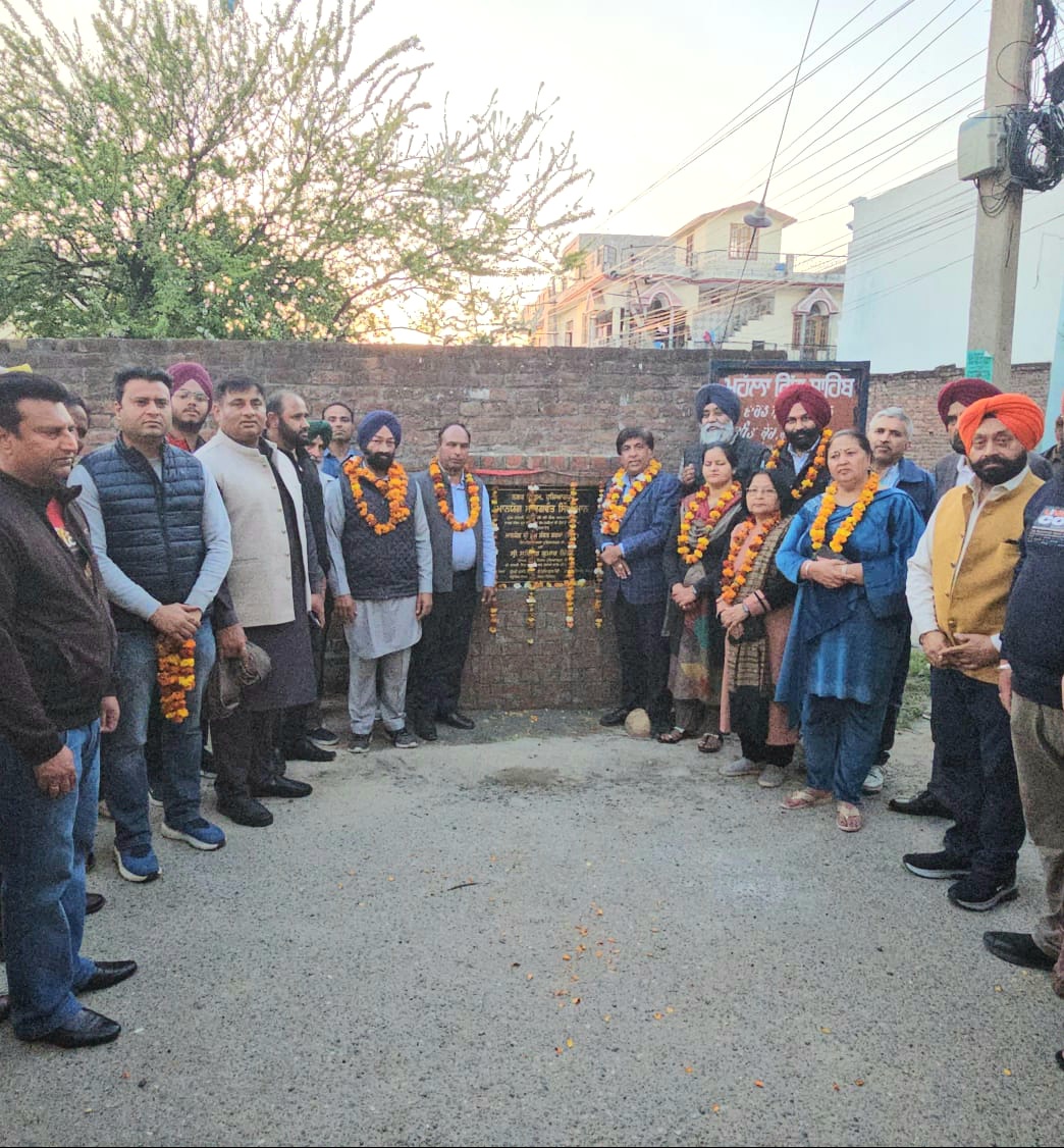MLA Jimpa inaugurated the construction work of lanes in Ward No. 23